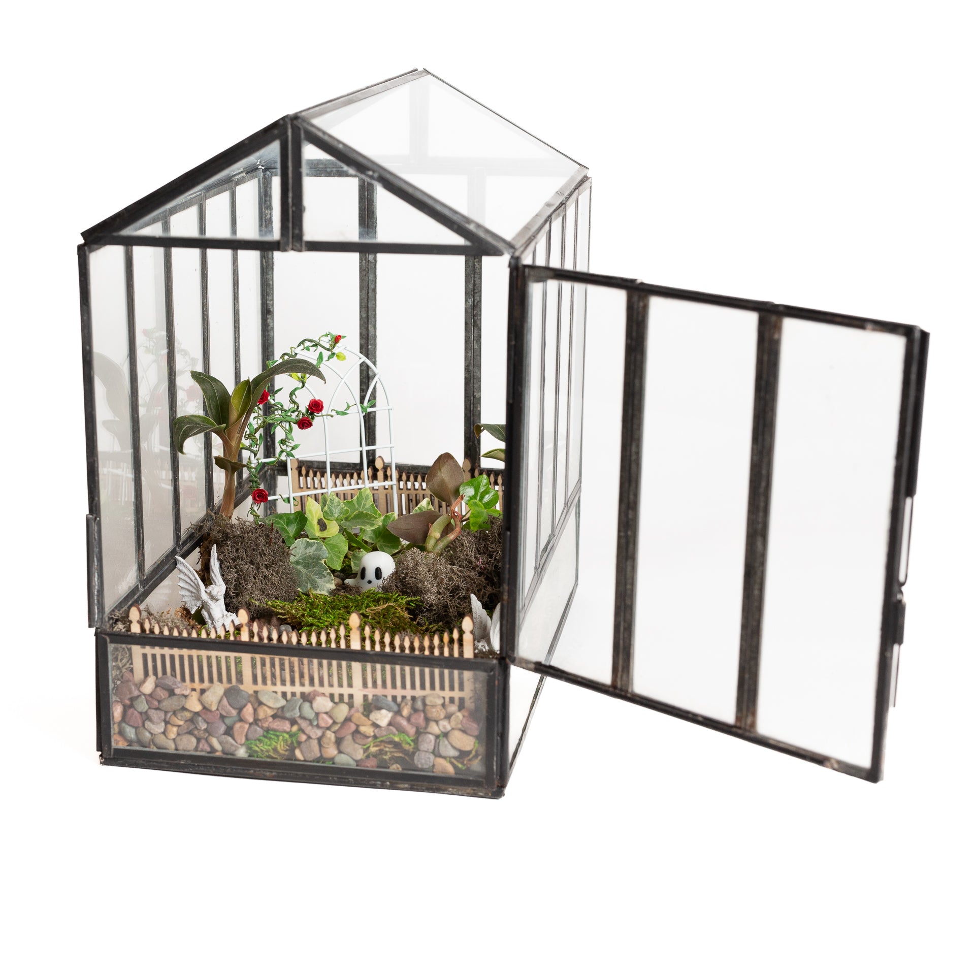 11" Black Atrium Terrarium - Urban Sprouts