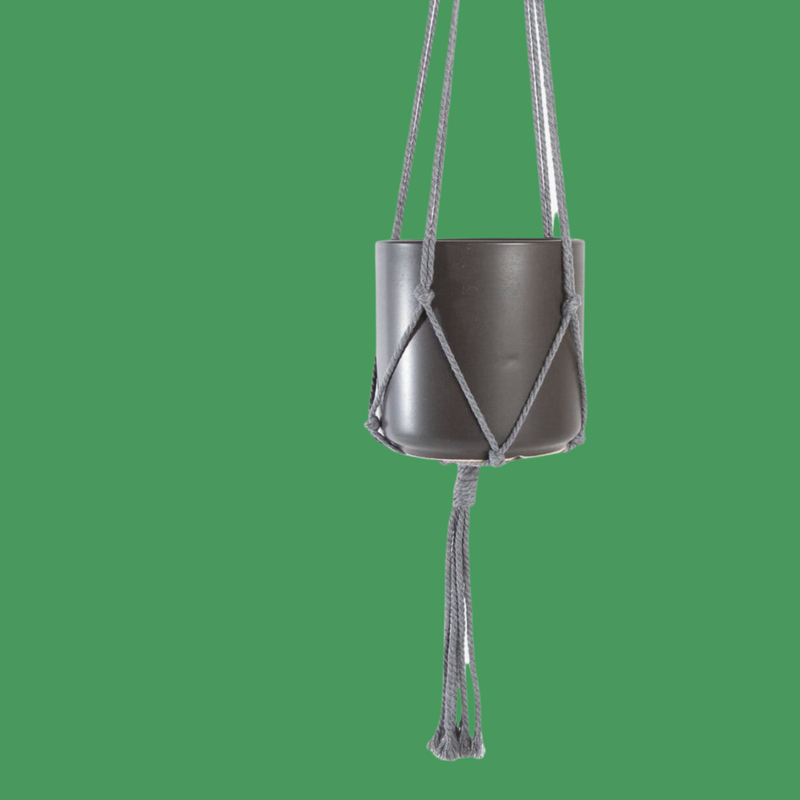 Macrame Plant Hanger - Grey 36" - Urban Sprouts