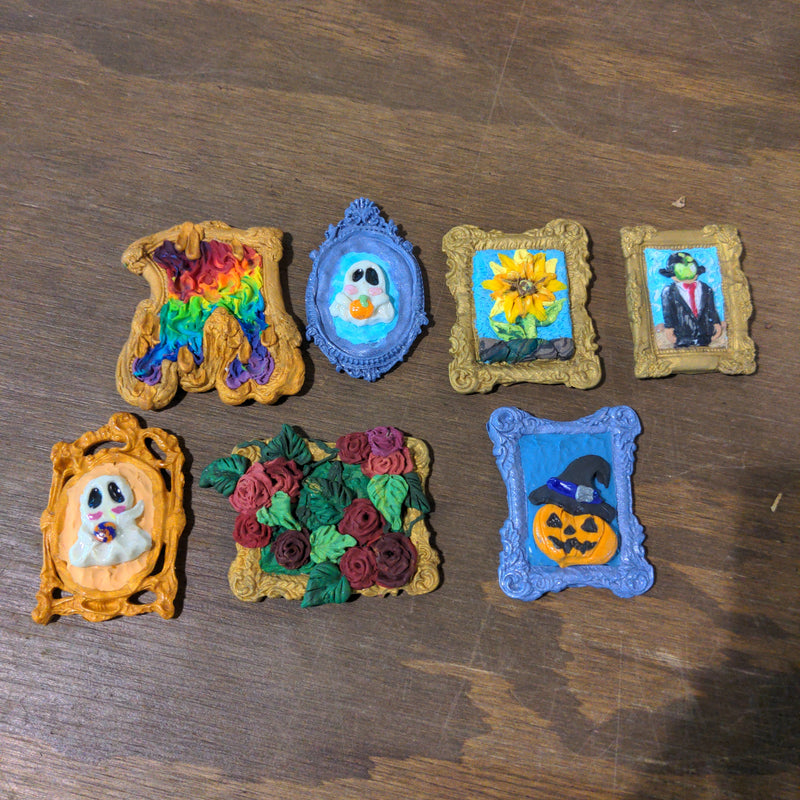Little clay paintings large (with frame) - Urban Sprouts