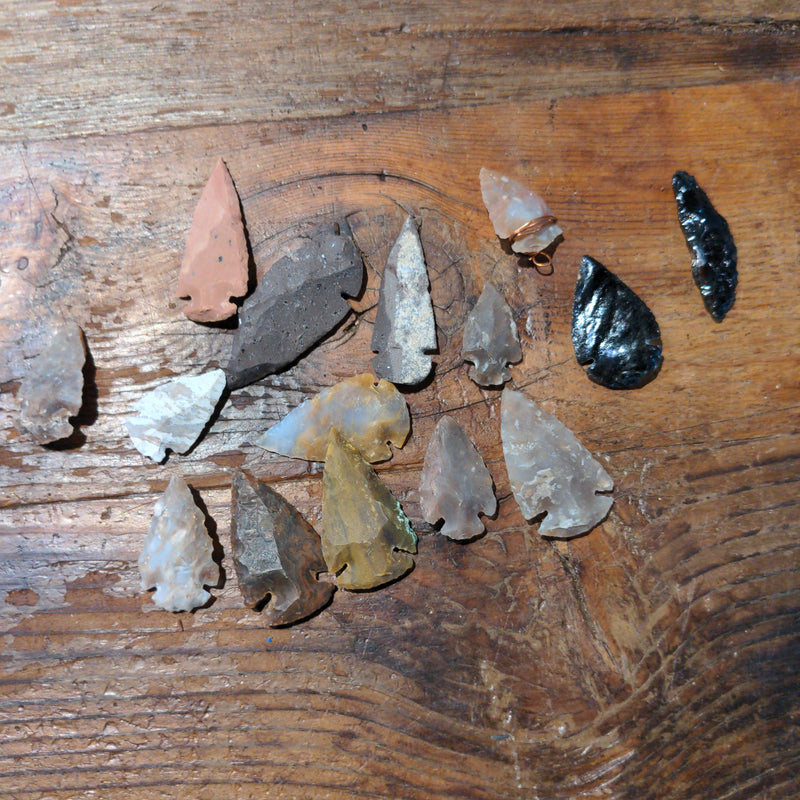 Locally knapped arrowheads - Urban Sprouts