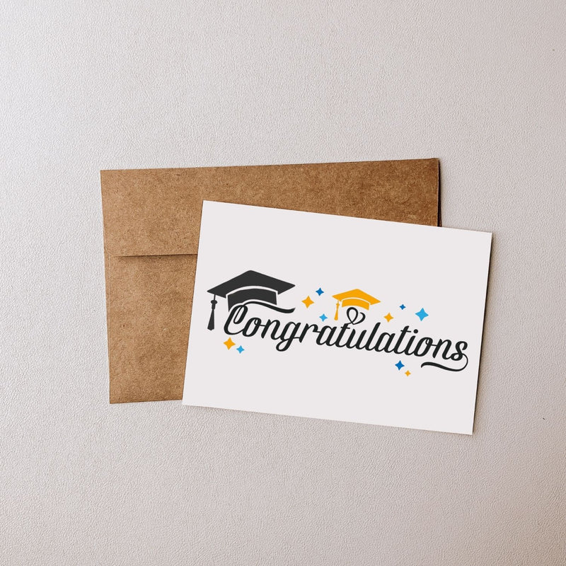Congratulations Graduation - Blank Greeting Card
