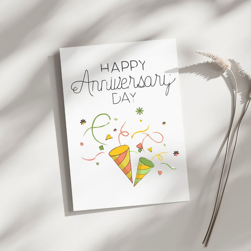 Anniversary Day - Blank Greeting Card