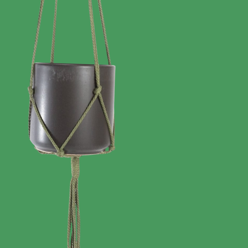 Macrame Plant Hanger - Army Green 36" - Urban Sprouts