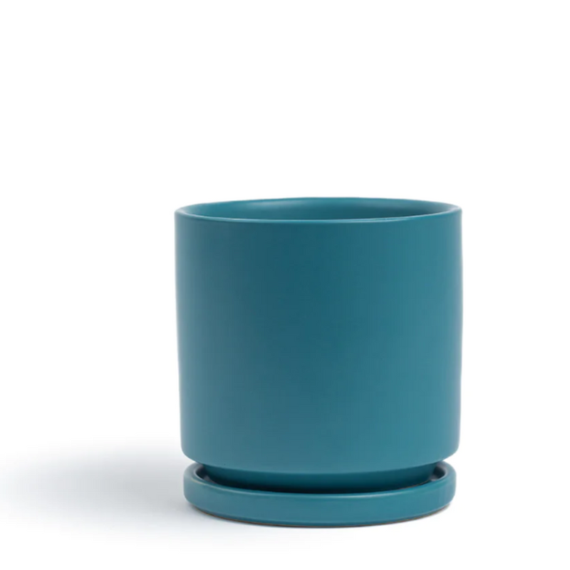 10.5" Antique Teal Gemstone Planter Set - Urban Sprouts