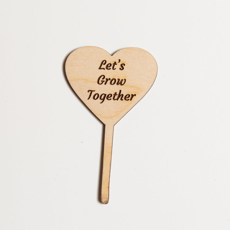 Mini Sign - Let's Grow Together - Urban Sprouts