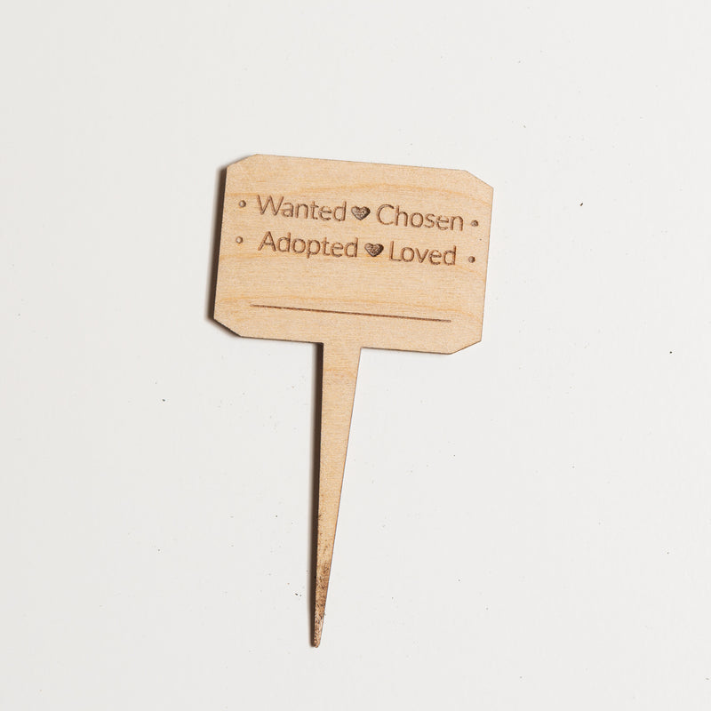 Mini Sign -Wanted Chosen Adopted Loved - Urban Sprouts