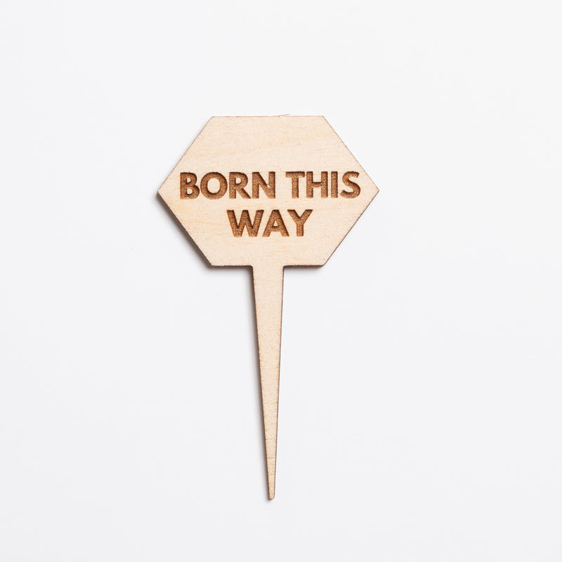 Mini Sign - Born This Way - Urban Sprouts