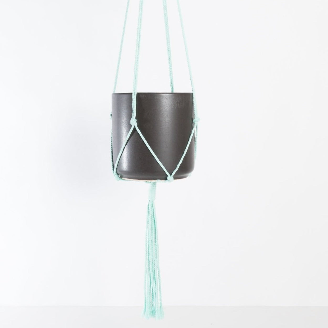 Macrame Hanger - Aqua 36" - Urban Sprouts