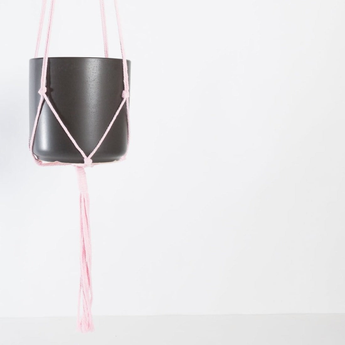 Macrame Plant Hanger - Baby Pink 36" - Urban Sprouts