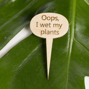 Mini Wood Sign - Oops, I Wet My Plants! - Urban Sprouts