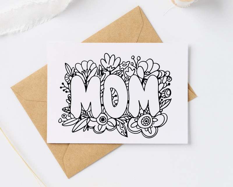 Mom - Blank Greeting Card - Urban Sprouts