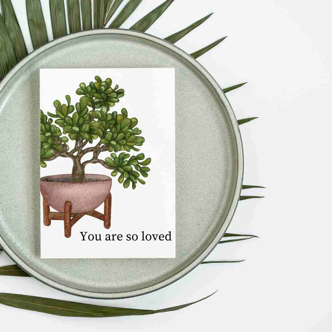 You Are So Loved Jade - Blank Greeting Card - Urban Sprouts