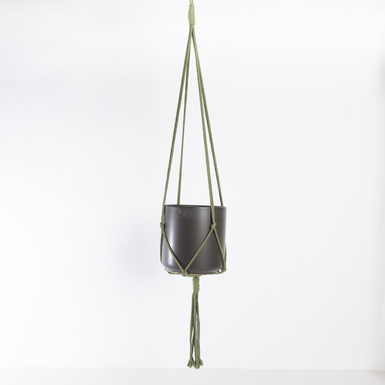 Macrame Plant Hanger - Army Green 36" - Urban Sprouts