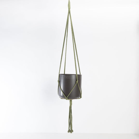 Macrame Plant Hanger - Army Green 36" - Urban Sprouts