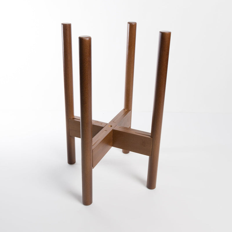 decluttered Stand Tall / Walnut Adjustable Plant Stand