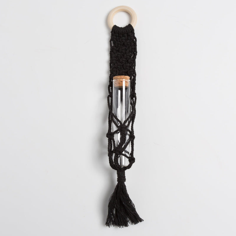Urban Sprouts Production Propagation Black Macrame Propagation Hanger
