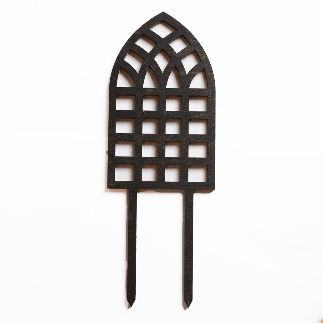 11" Black Lattice Widow Trellis - Urban Sprouts