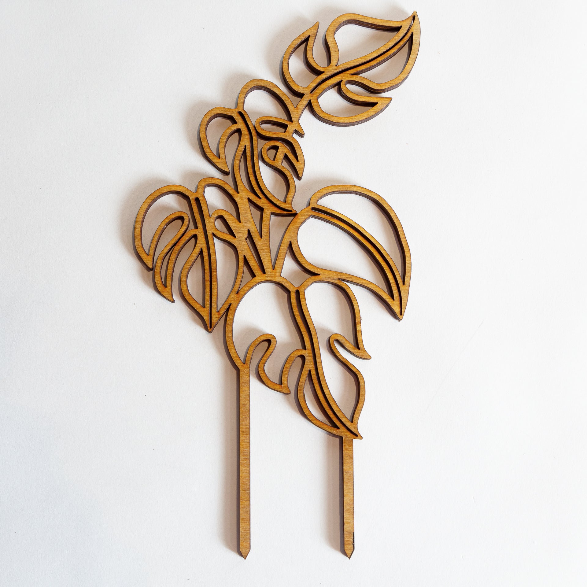 11" Walnut Monstera Trellis - Urban Sprouts