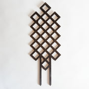 16" Black Cross Hatch Trellis - Urban Sprouts