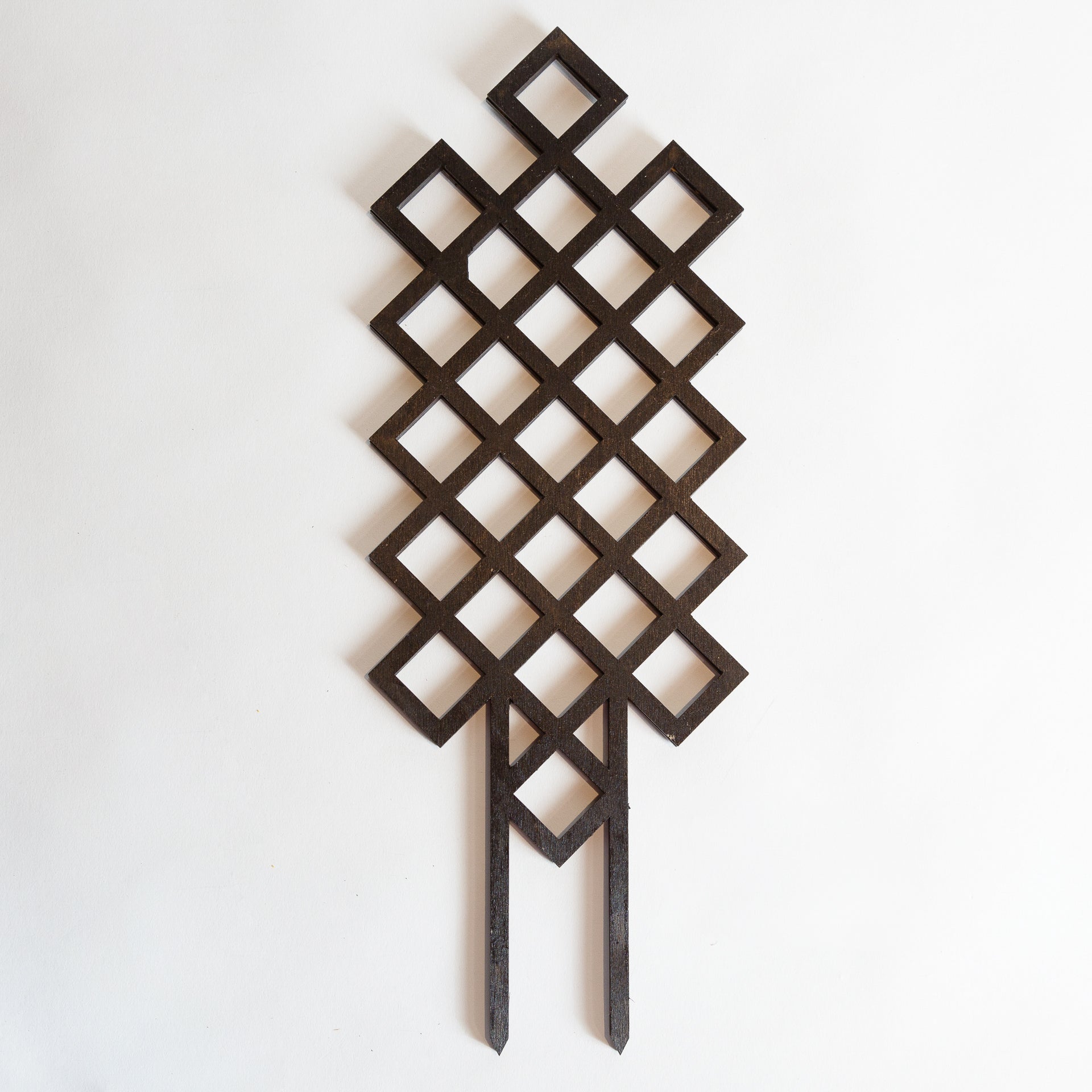 16" Black Cross Hatch Trellis - Urban Sprouts