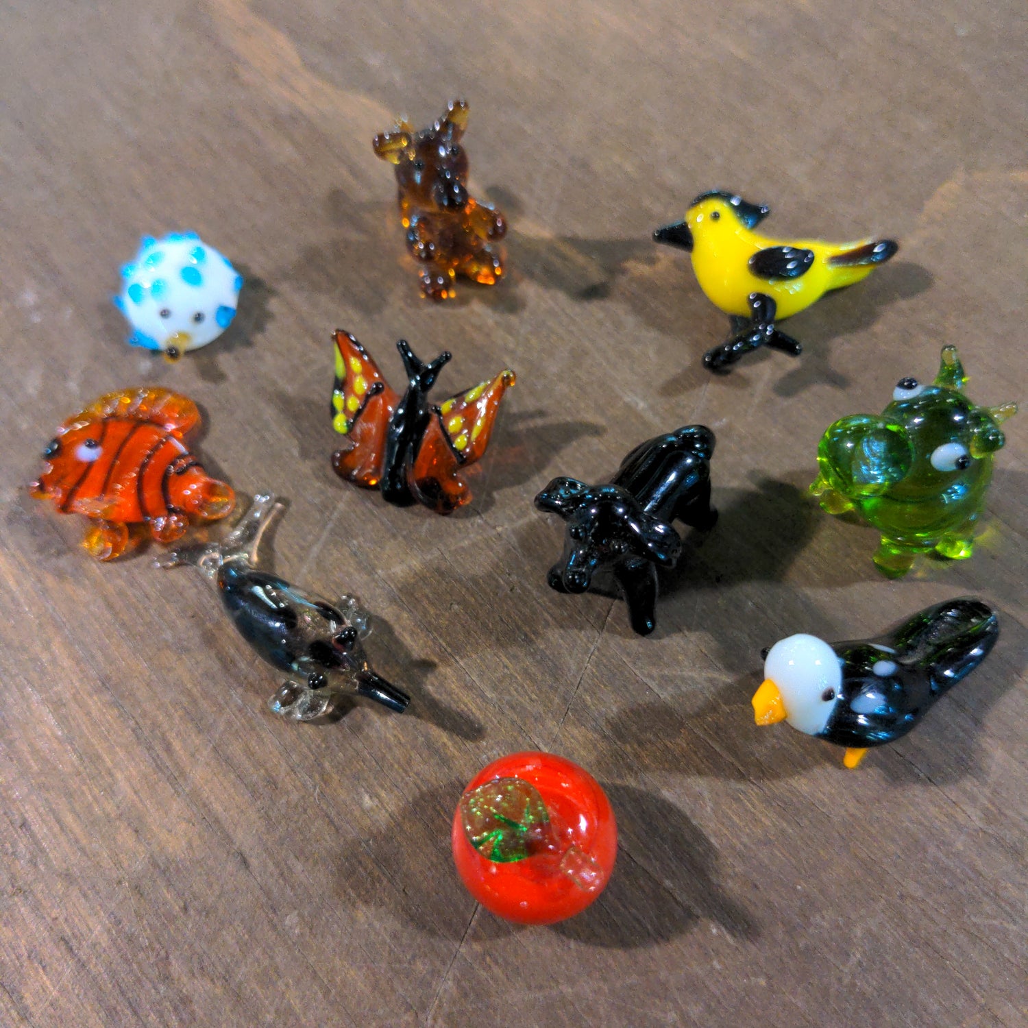 Assorted mini glass figures - Urban Sprouts