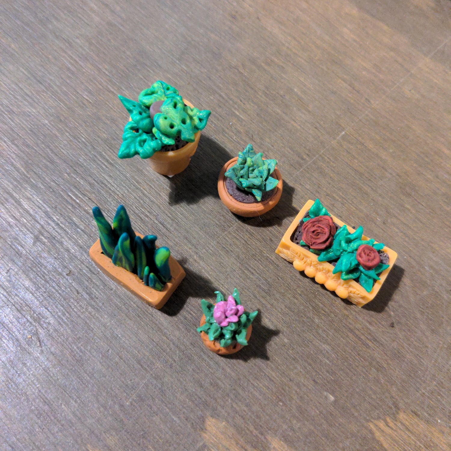 Miniature clay plants large - Urban Sprouts