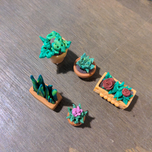 Miniature clay plants large - Urban Sprouts