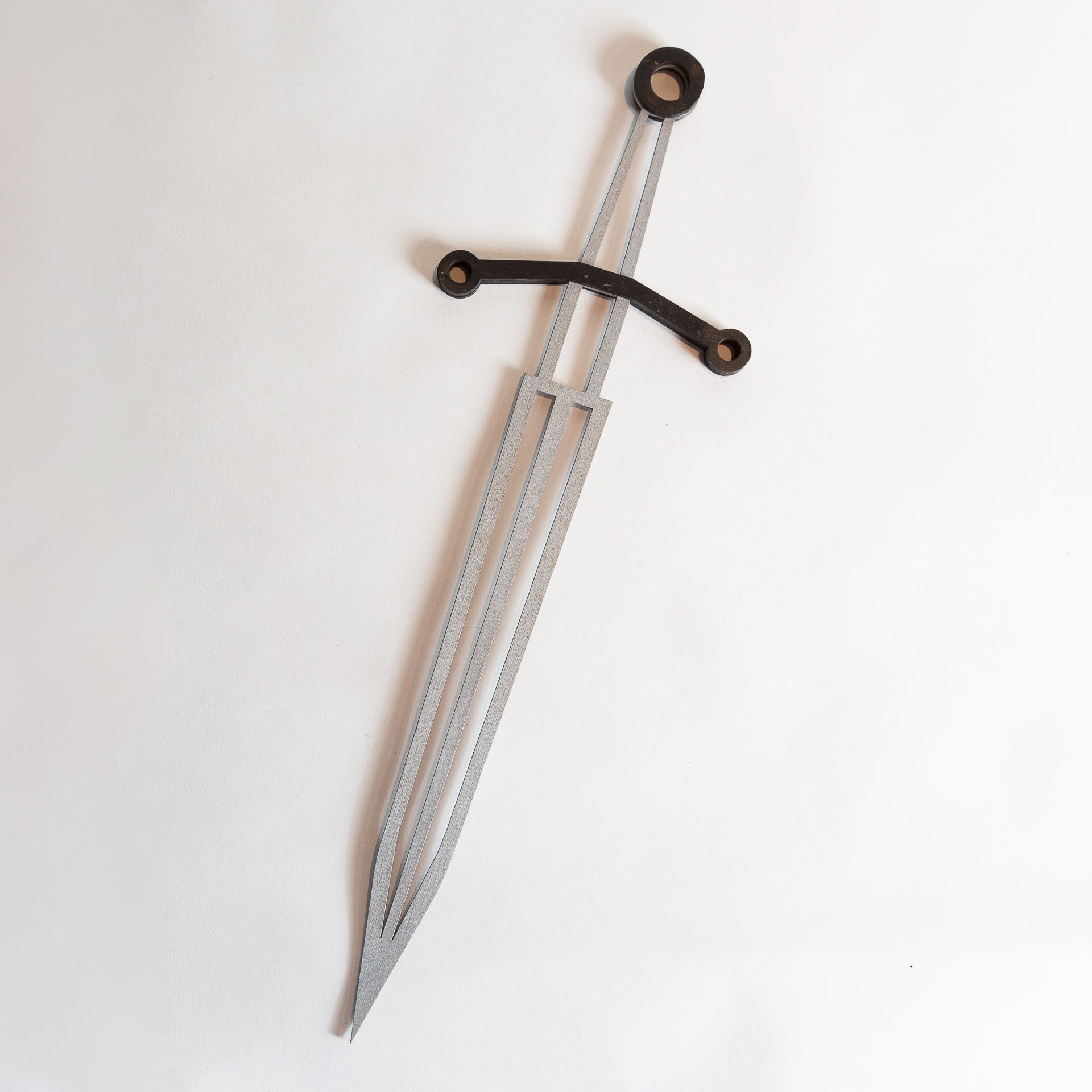 18" Black and Silver Sword Trellis - Urban Sprouts