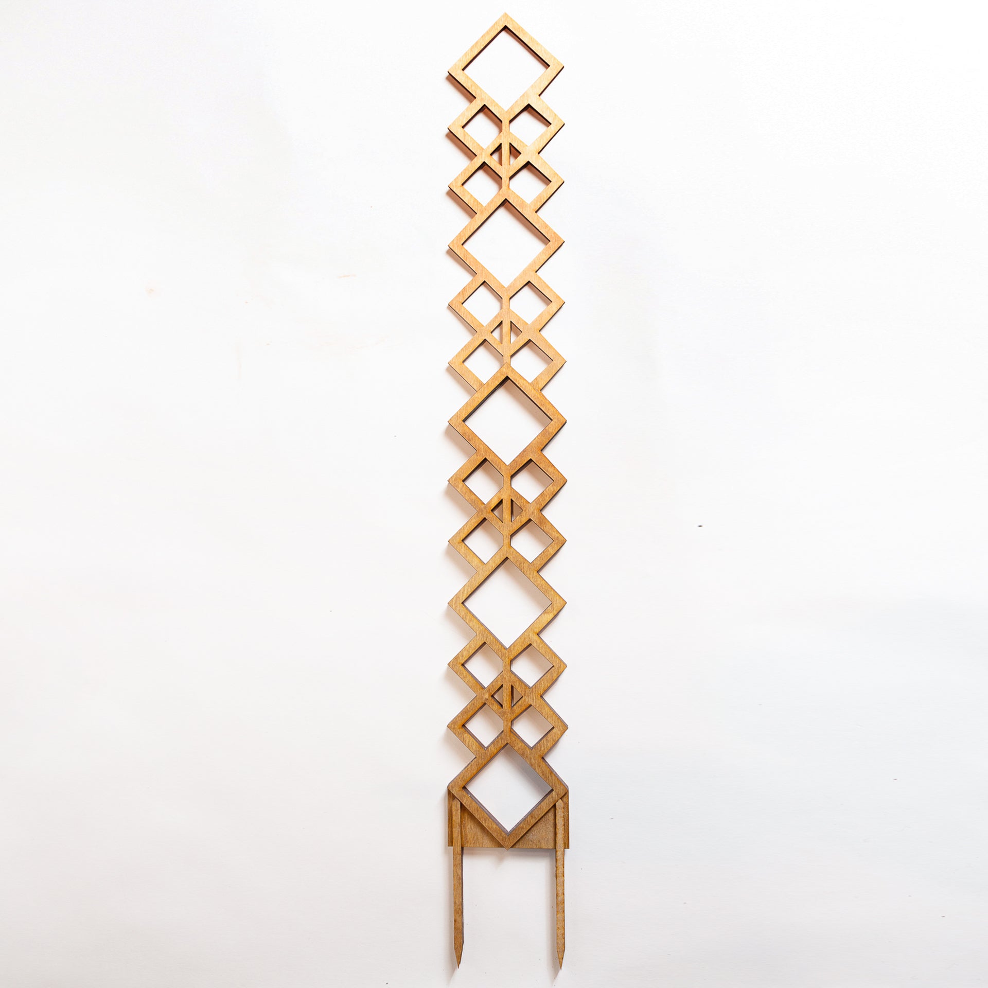 26" Walnut Diamond Deco Trellis - Urban Sprouts