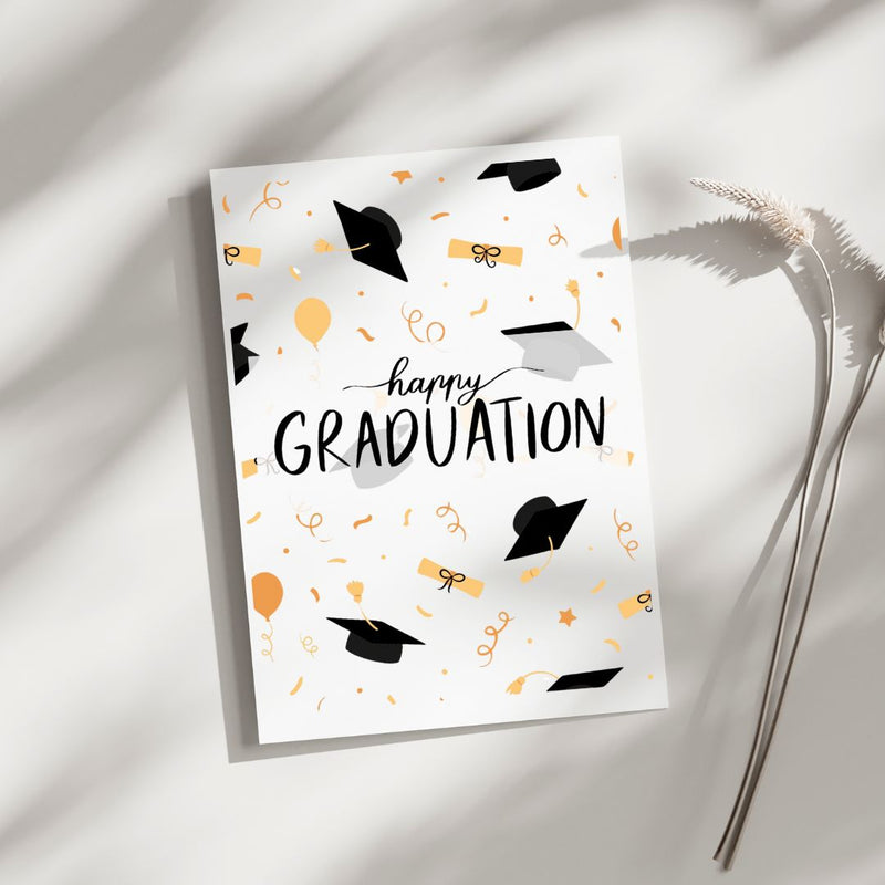Happy Graduation - Blank Greeting Card