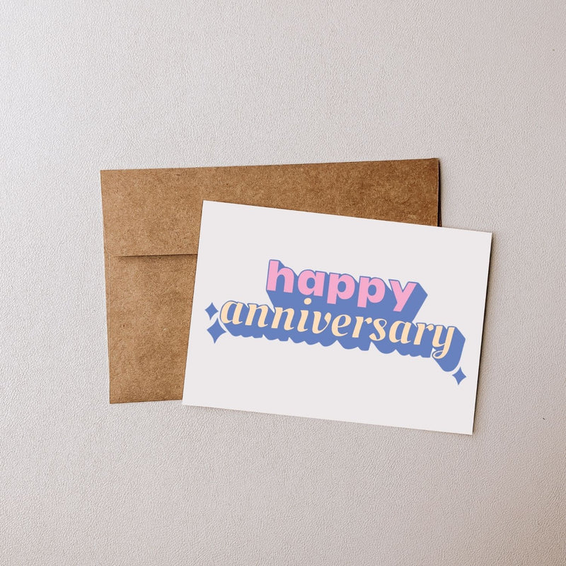 Happy Anniversary - Blank Greeting Card