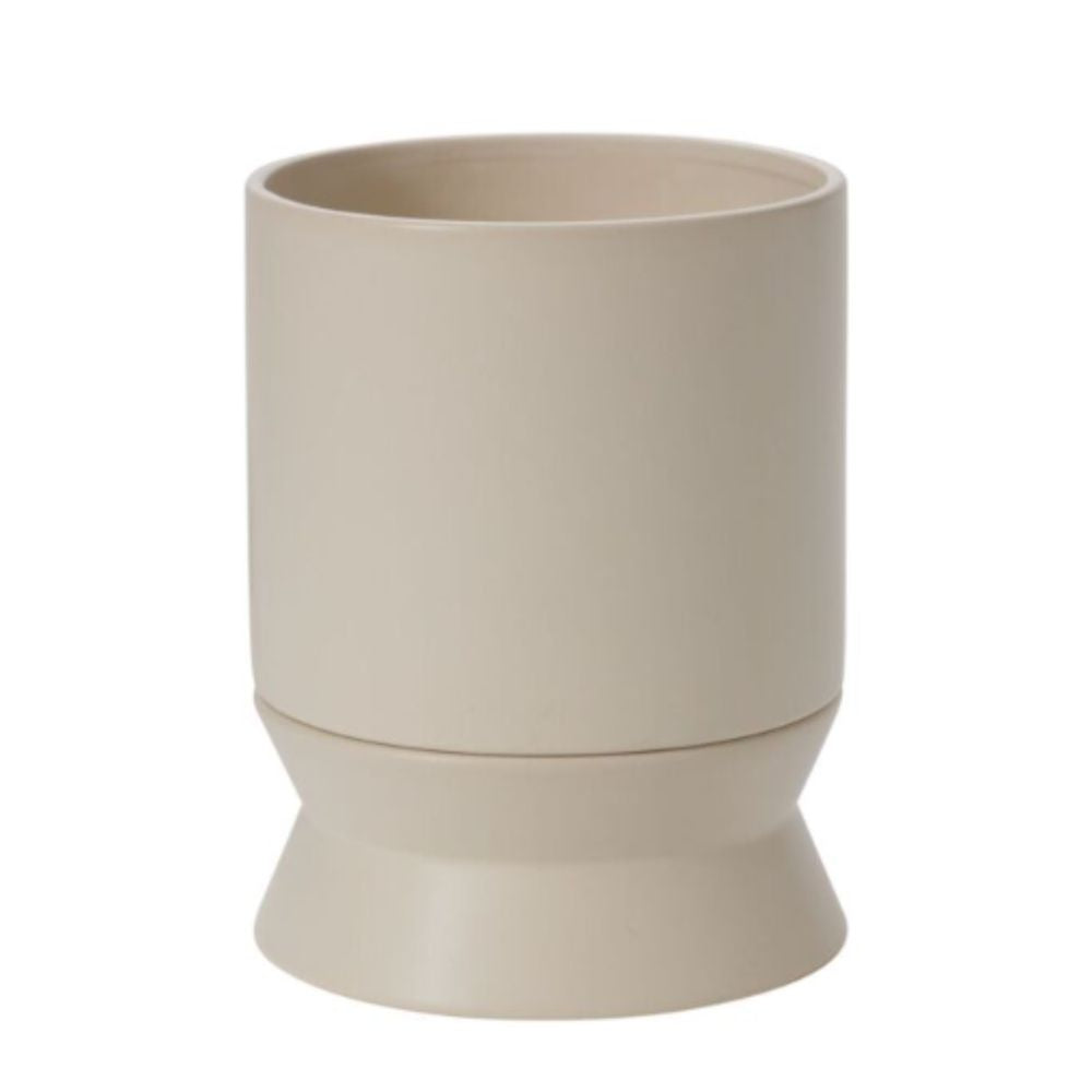 5.25" White Fit and Flared Saucer Planter Set - Urban Sprouts