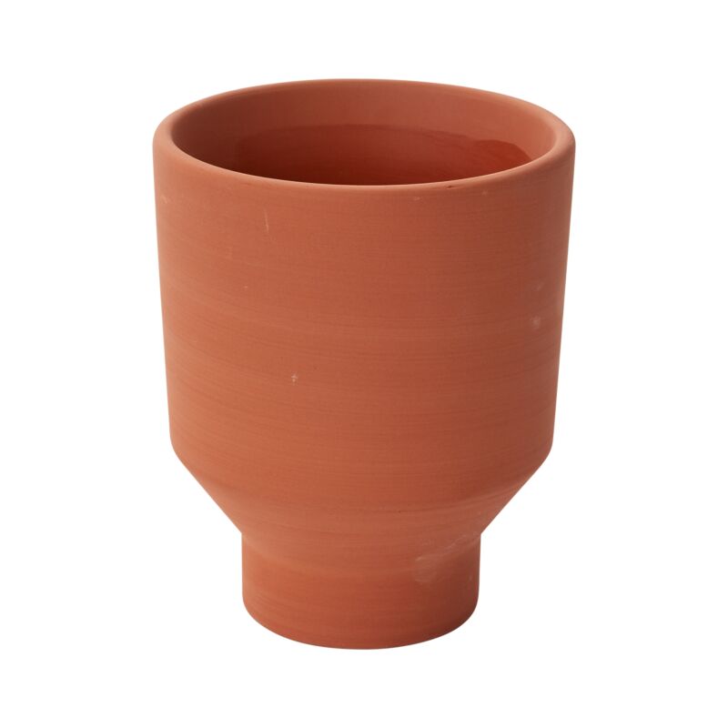 5.5" Clay Crescendo Planter