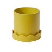 6.5" Yellow Wavy Base Planter Set - Urban Sprouts