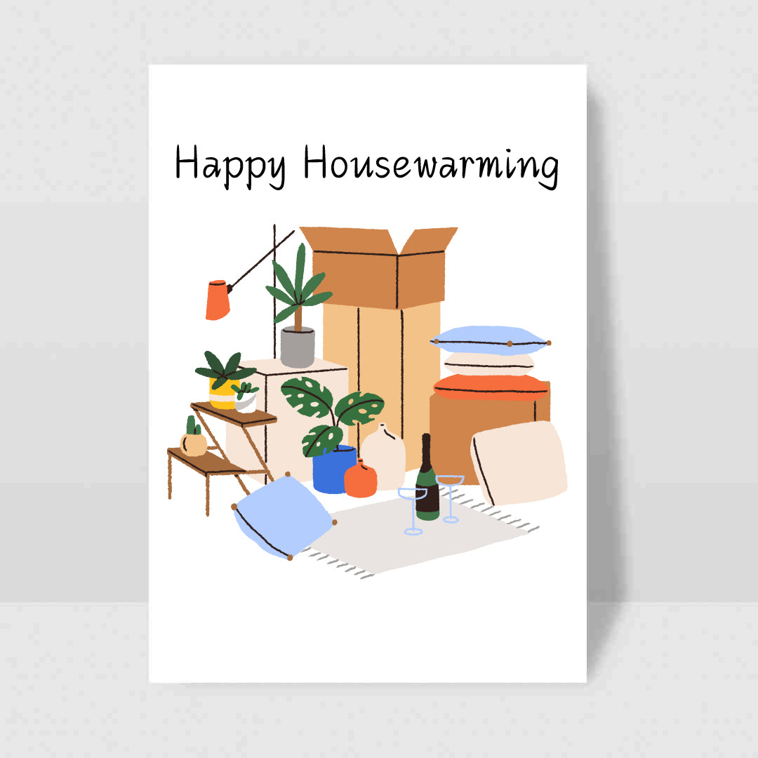 Happy Housewarming - Blank Greeting Card