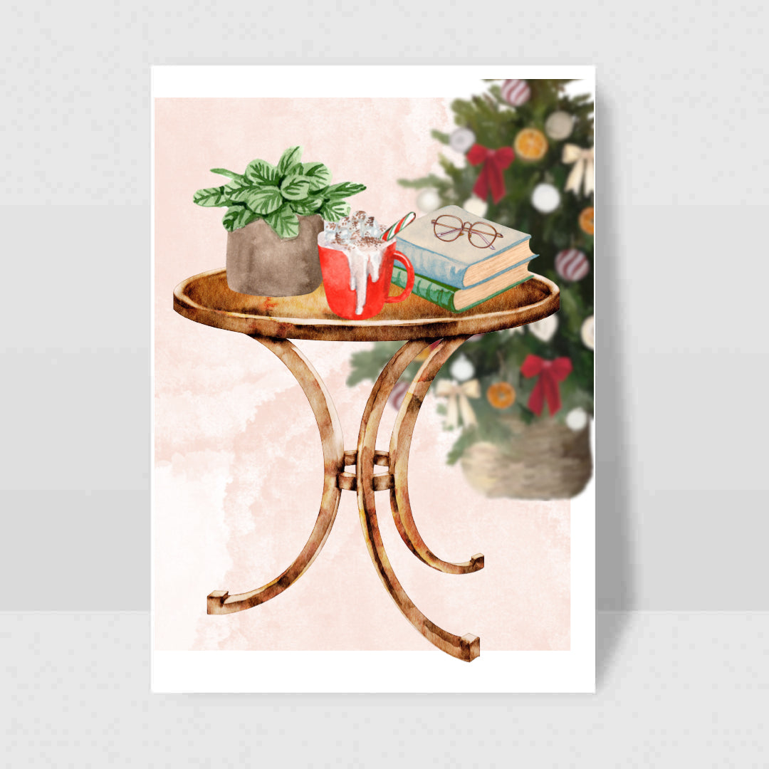 Cozy Holiday - Blank Greeting Card