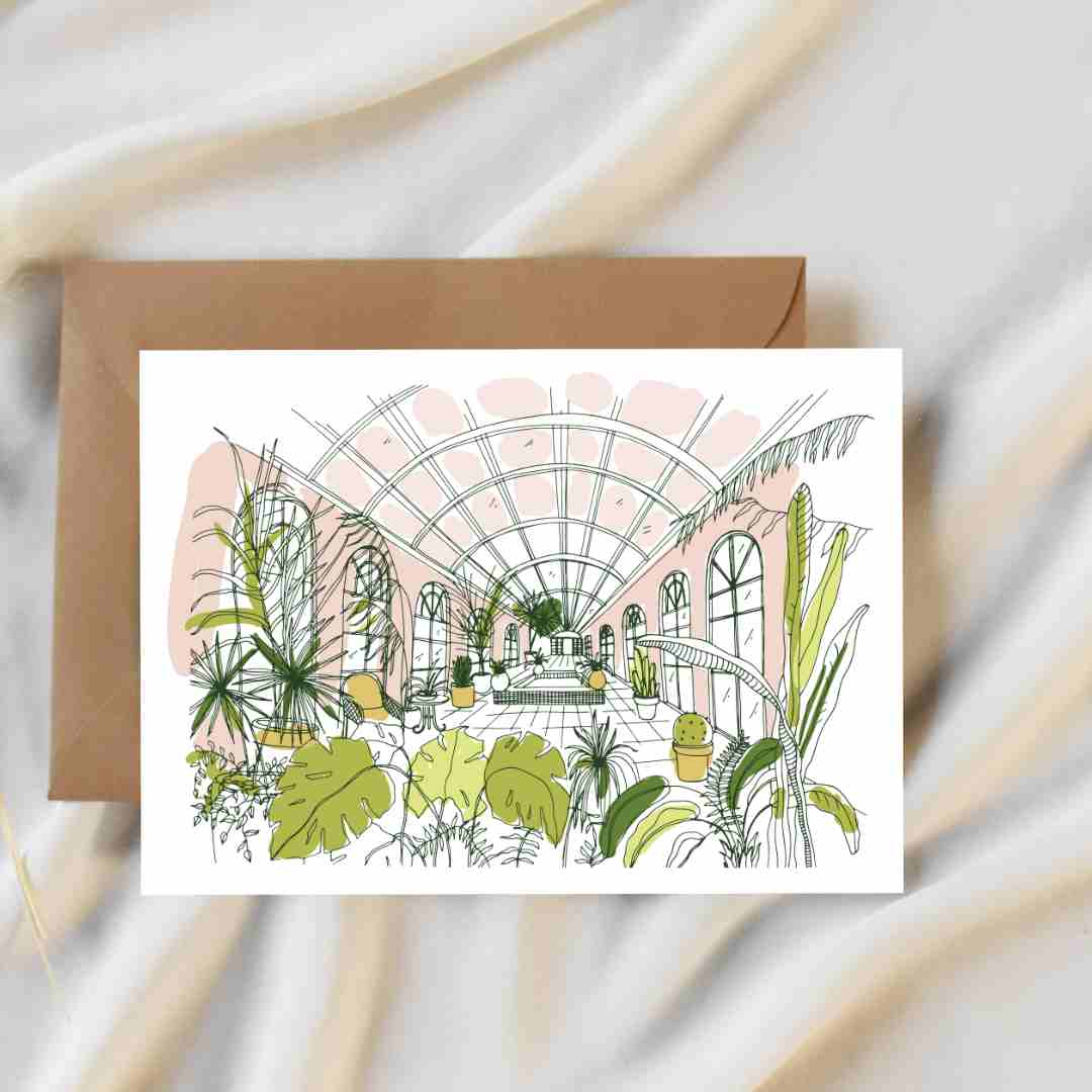 Stylized Atrium - Blank Greeting Card