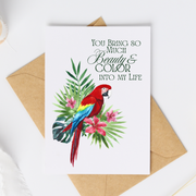 Beauty and Color in my life - Blank Greeting Card - Urban Sprouts