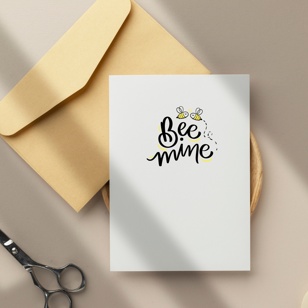 Bee Mine - Blank Greeting Card - Urban Sprouts