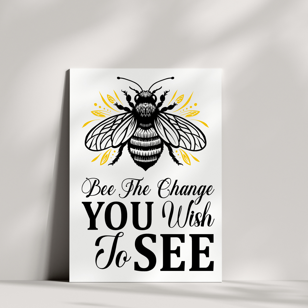 Bee the Change You Wish to See - Blank Greeting Card - Urban Sprouts