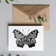 Black Butterfly - Blank Greeting Card - Urban Sprouts