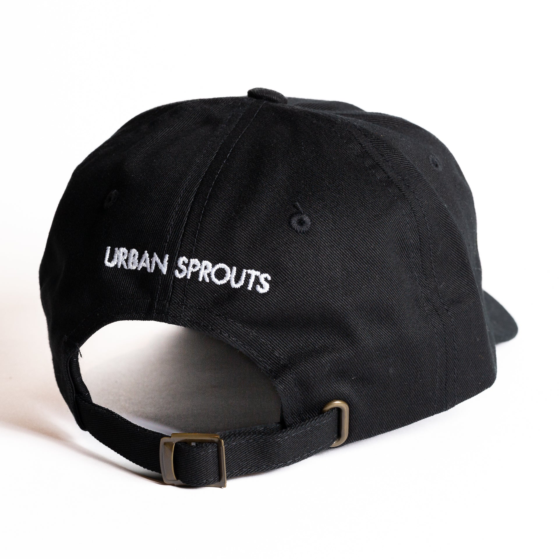 Black Urban Sprouts Adjustable Cap - Kokedama Design