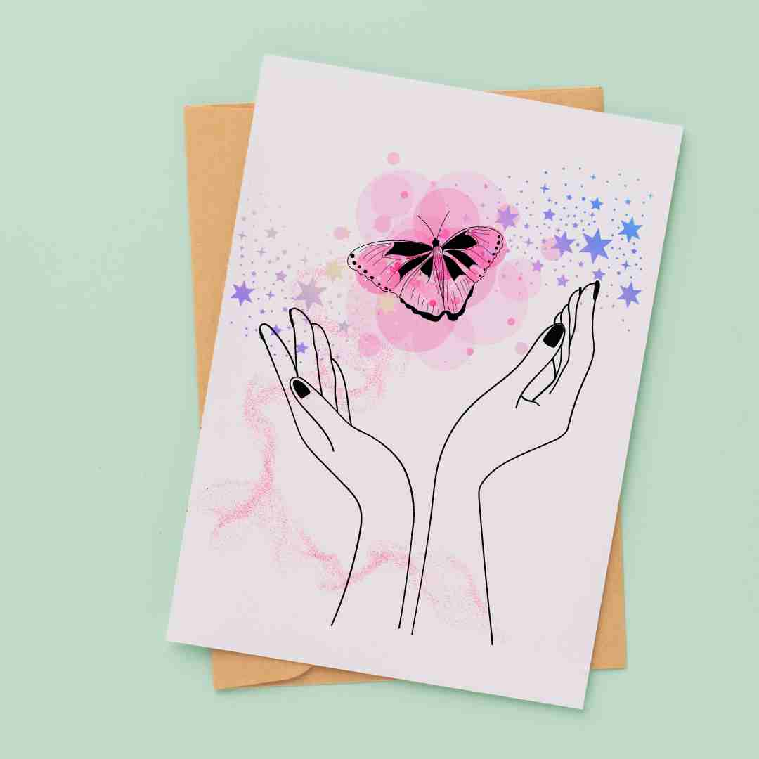 Butterfly Release - Blank Greeting Card