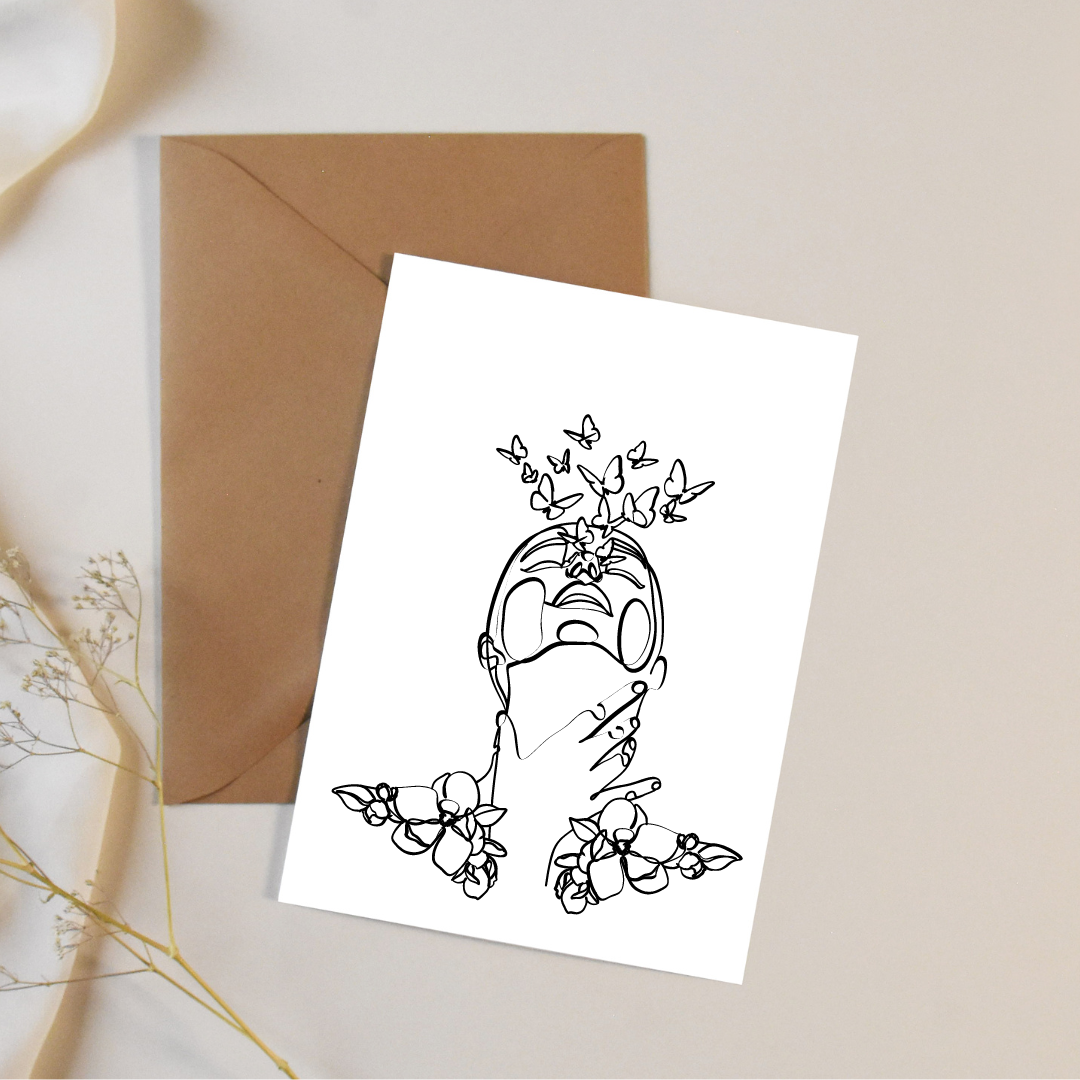 Butterfly Song - Blank Greeting Card - Urban Sprouts