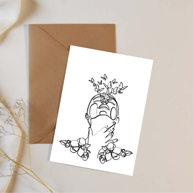 Butterfly Song - Blank Greeting Card