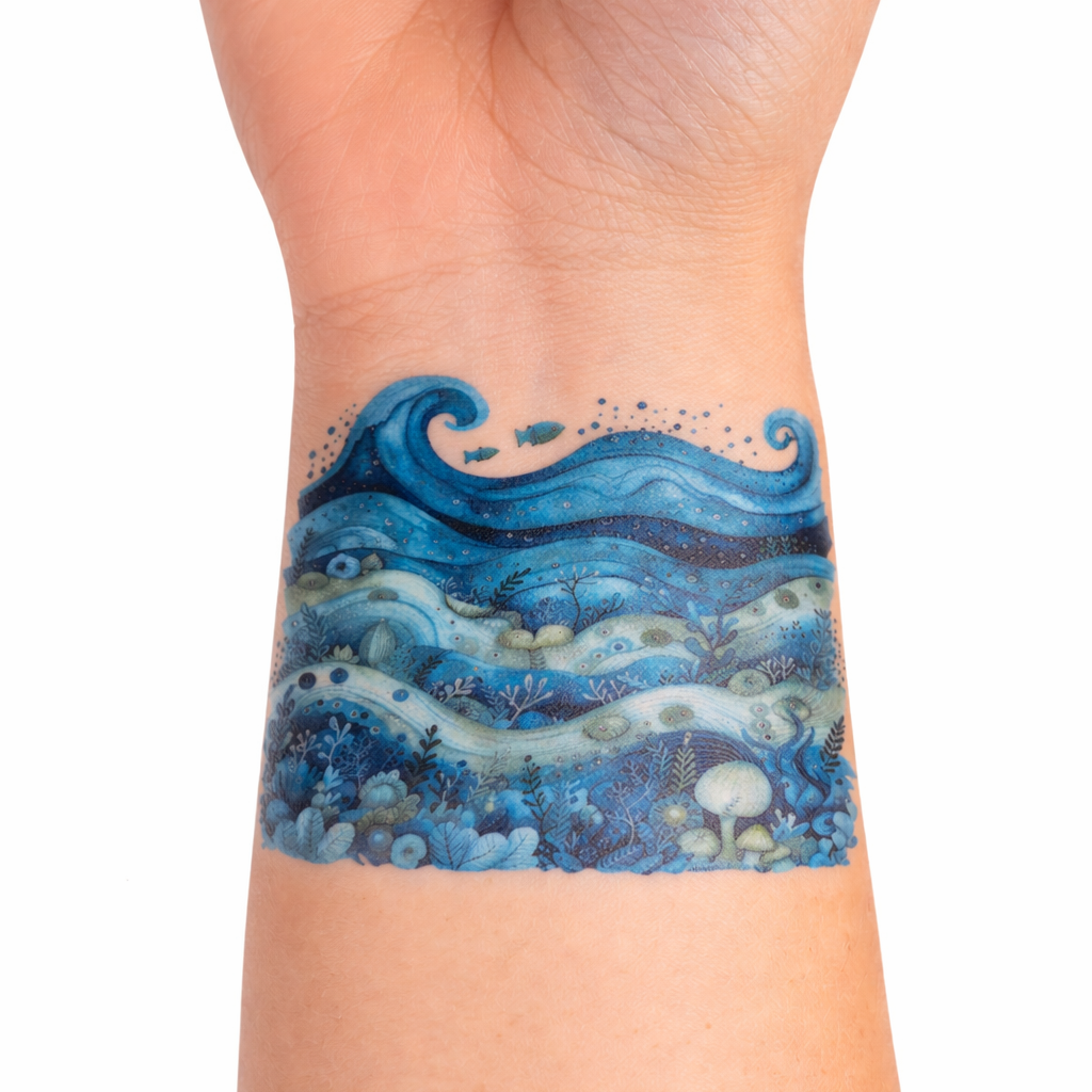 Urban Ink - Tidal Dream Temporary Tattoo - Urban Sprouts