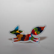 Colorful Fox Sticker