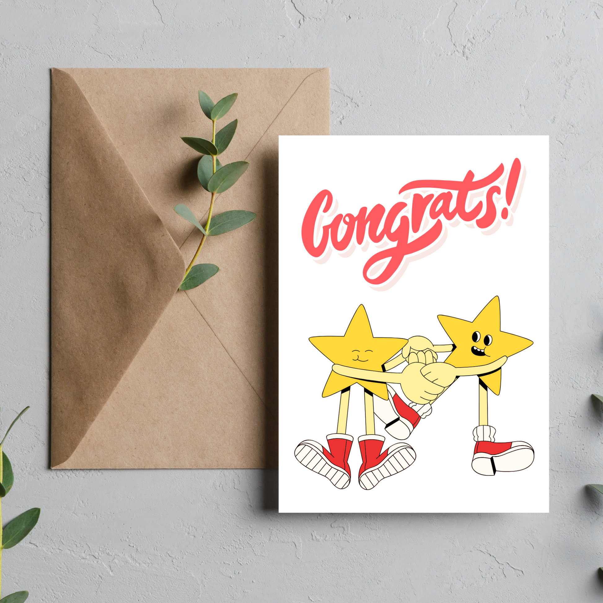 Congrats!  - Blank Greeting Card - Urban Sprouts