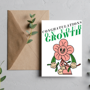 Congratulations on your Growth - Blank Greeting Card - Urban Sprouts