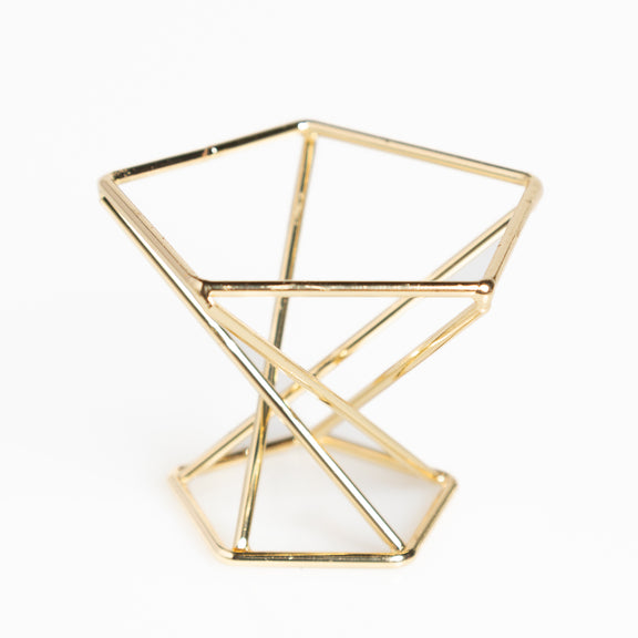 Gold Geometric Air Plant Stand - Urban Sprouts